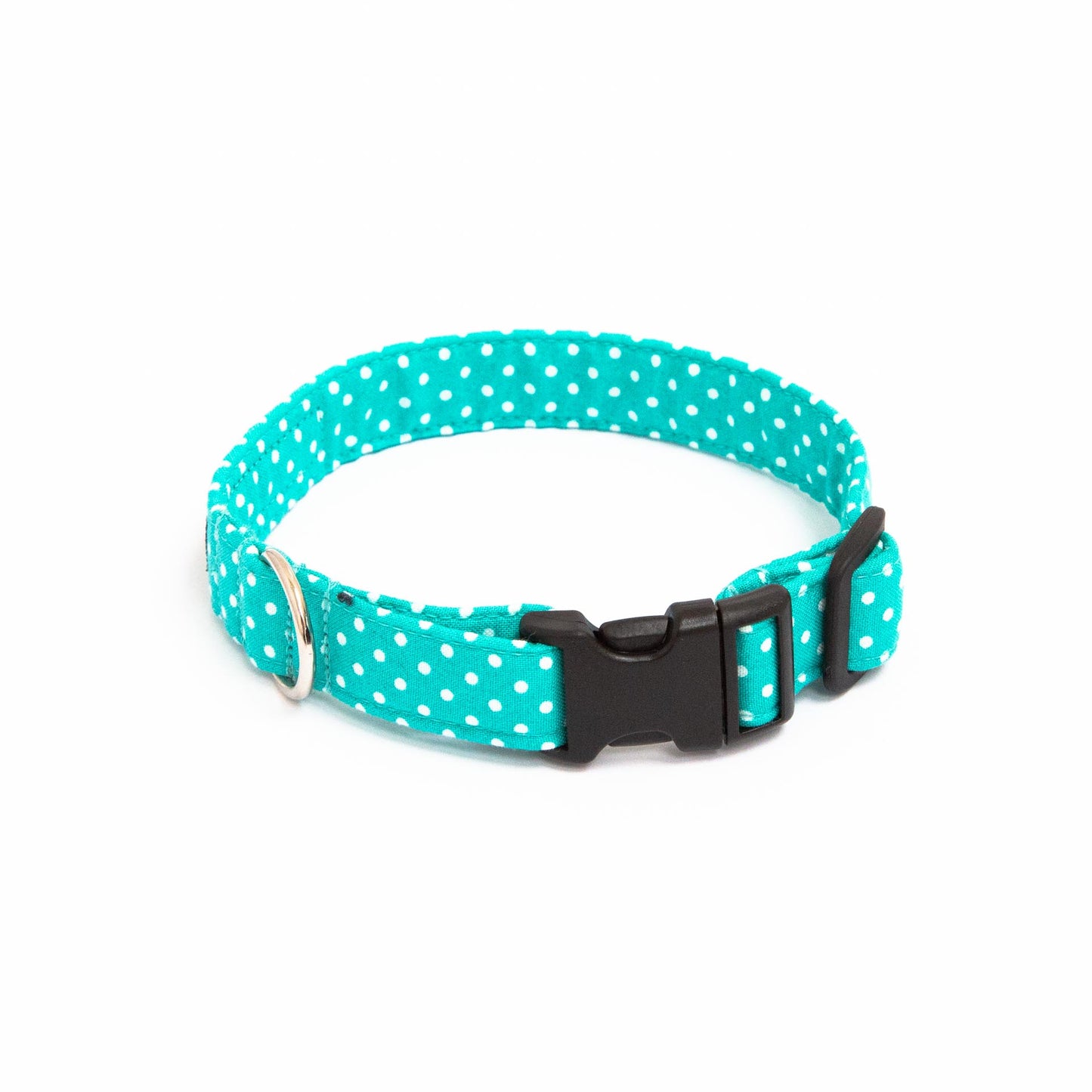 Dot Time Dog Collar - Aqua
