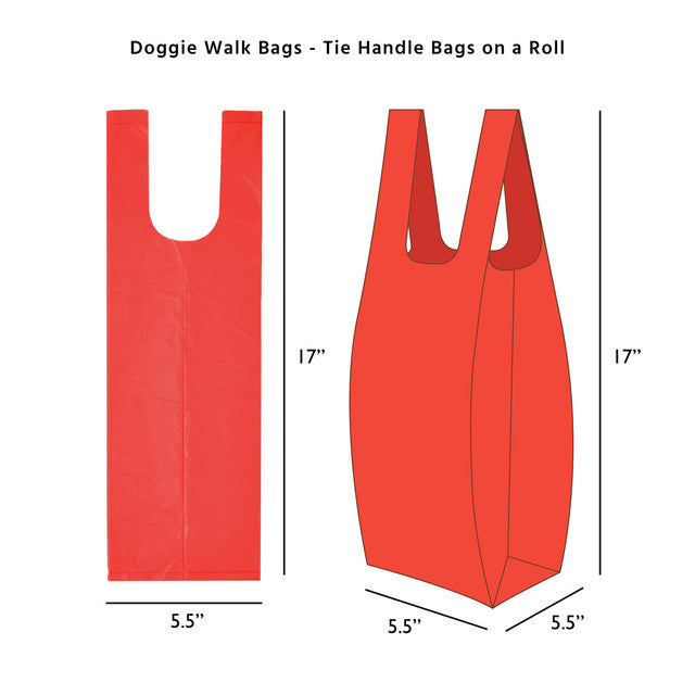 Poo Bag Dispenser - Plain Red