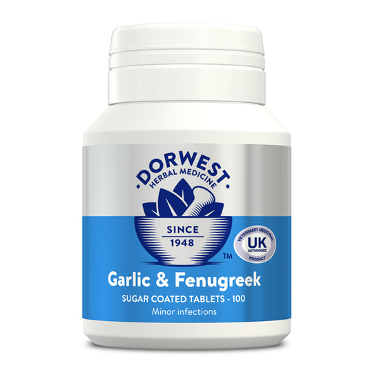 Dorwest Garlic & Fenugreek for Dogs & Cats - 100 Tablets