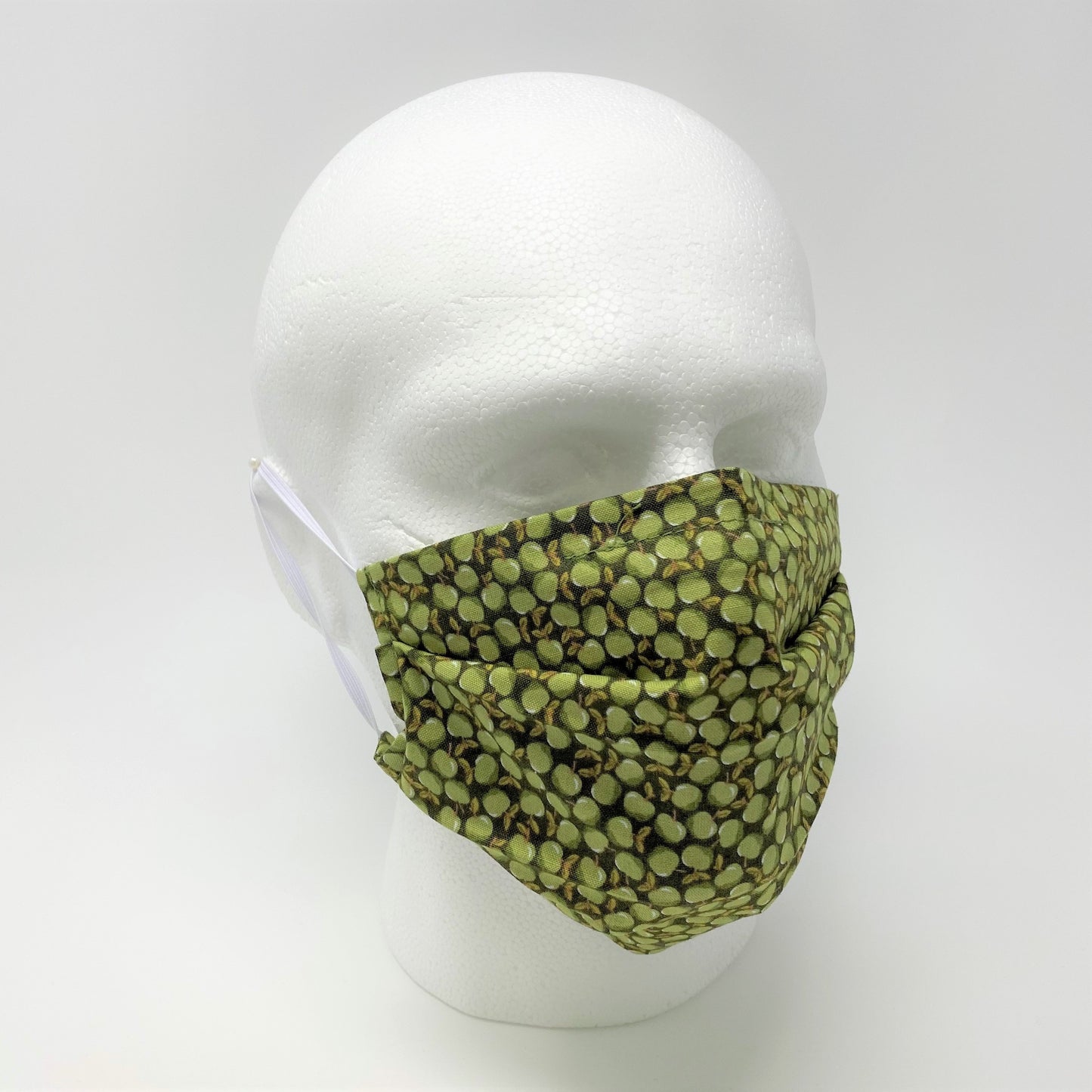 Green Apple Pleated Face Mask