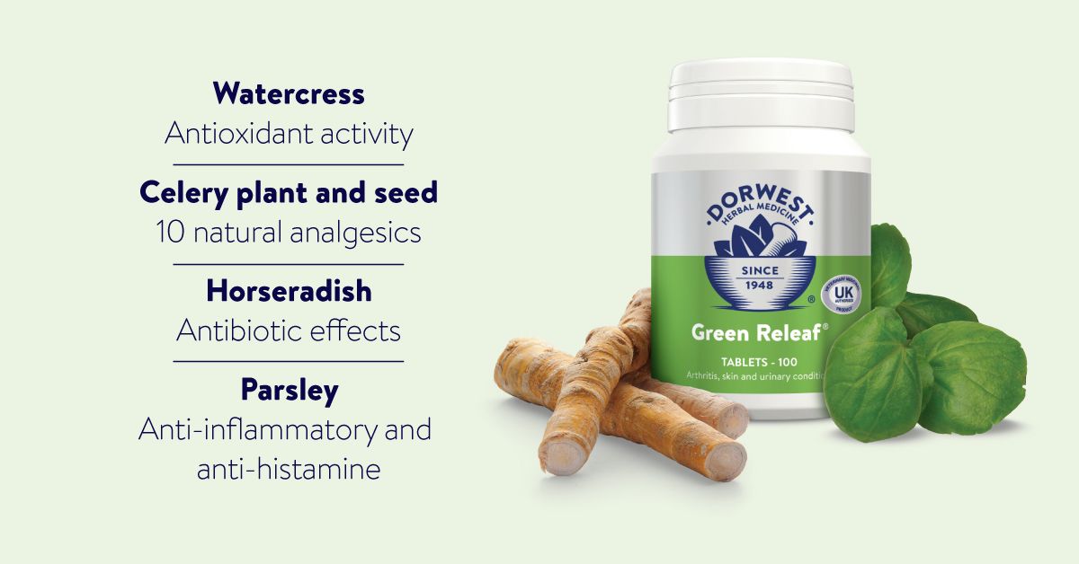 Dorwest Green Releaf® for Dogs and Cats - 100 Tablets