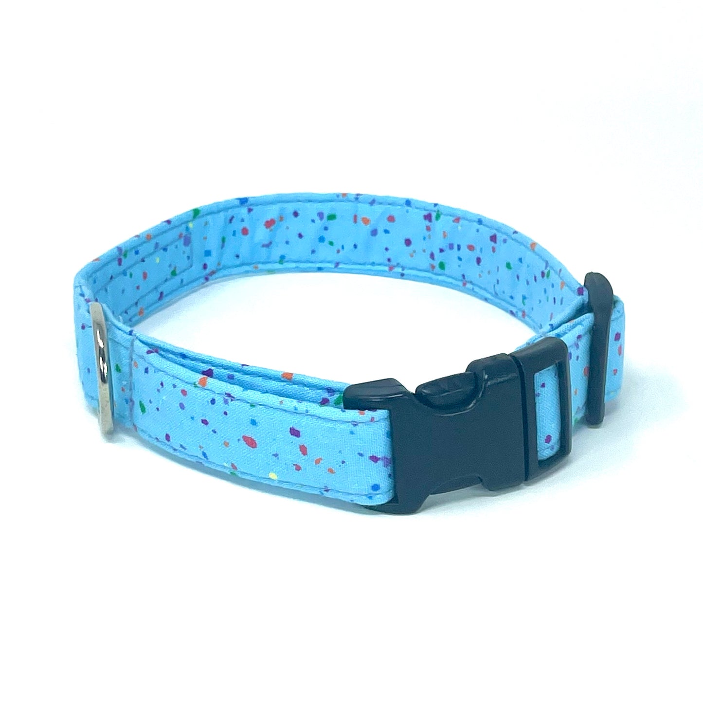 Confetti Blue Dog Collar