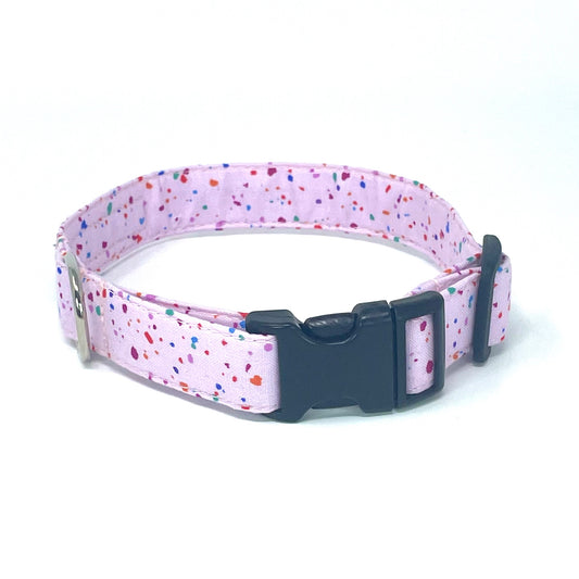 Confetti Pink Dog Collar