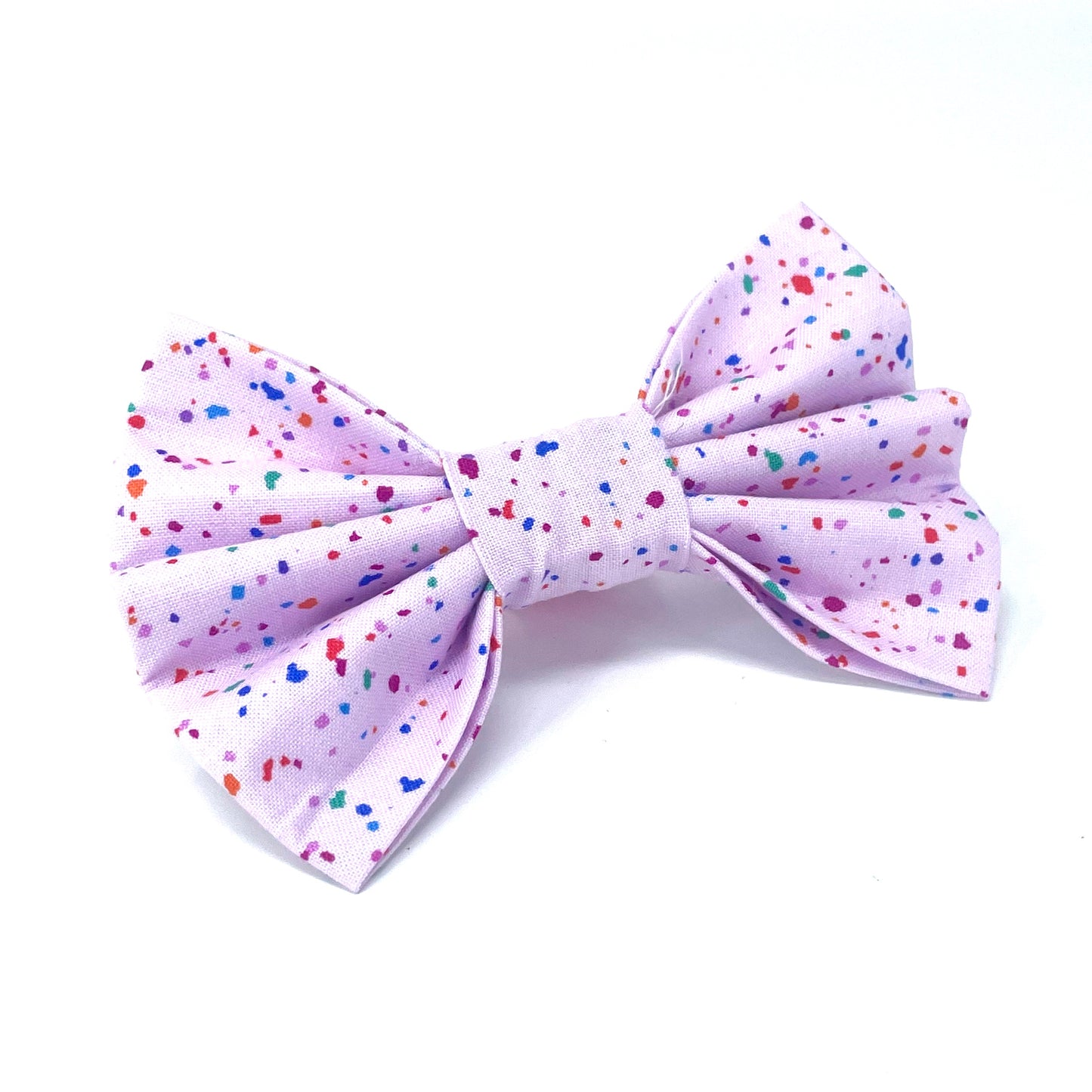 Confetti Pink Dog Bow