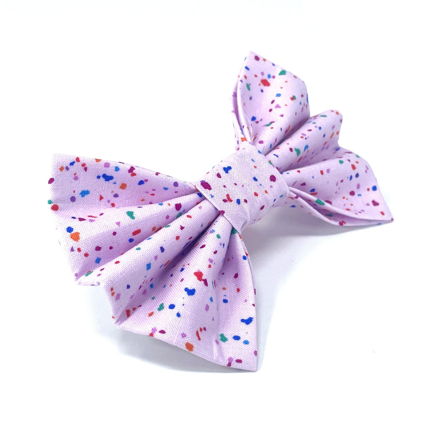 Confetti Pink Dog Bow