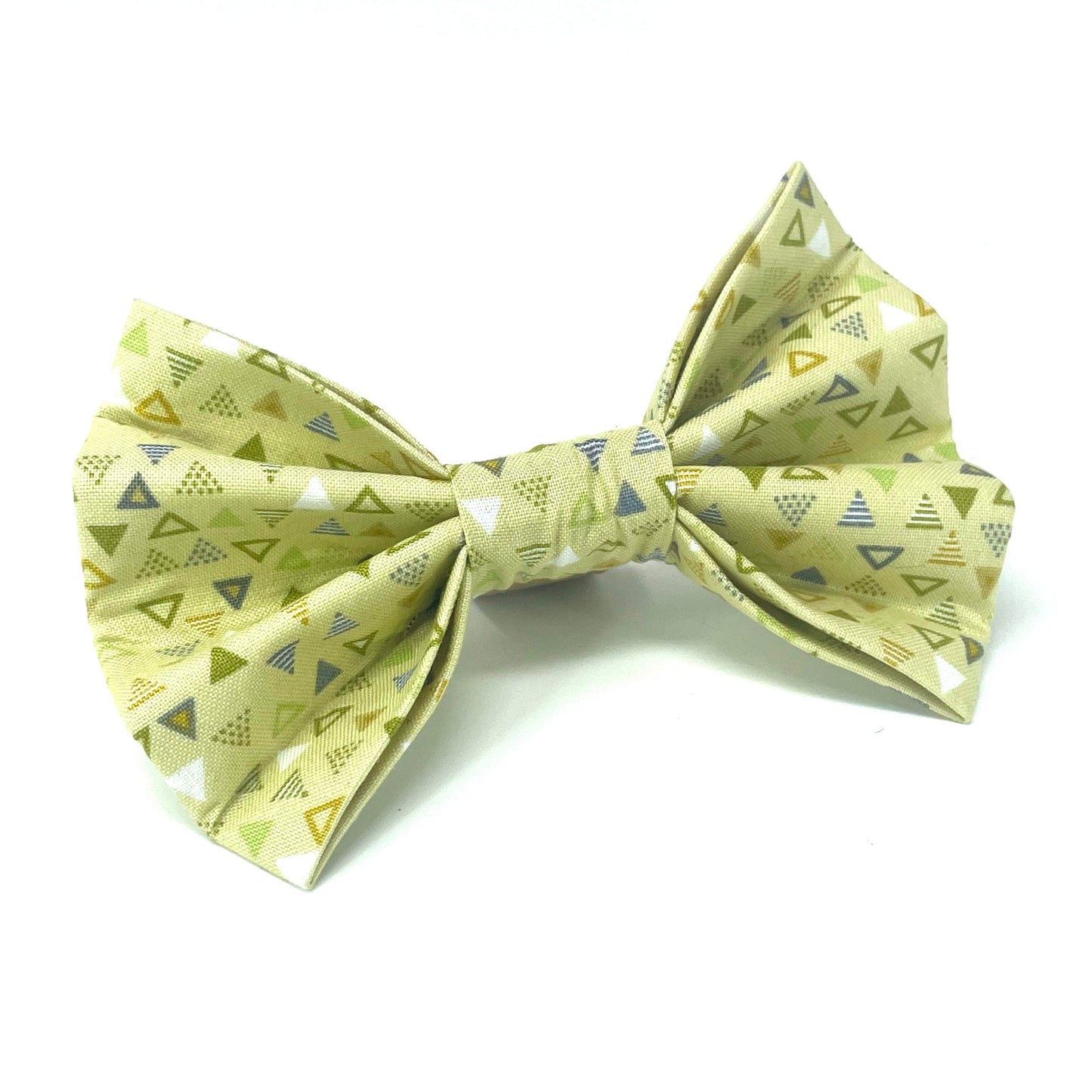 Triangles Citrus Dog Bow