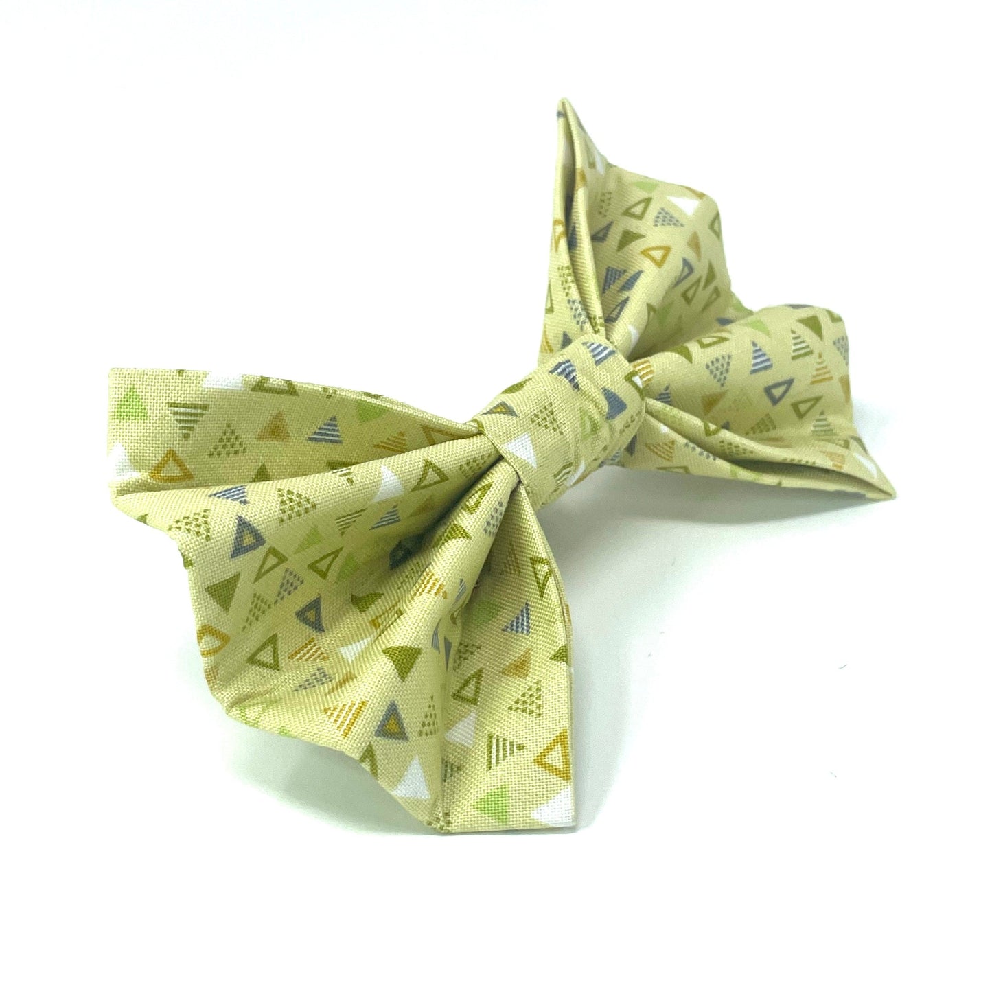 Triangles Citrus Dog Bow