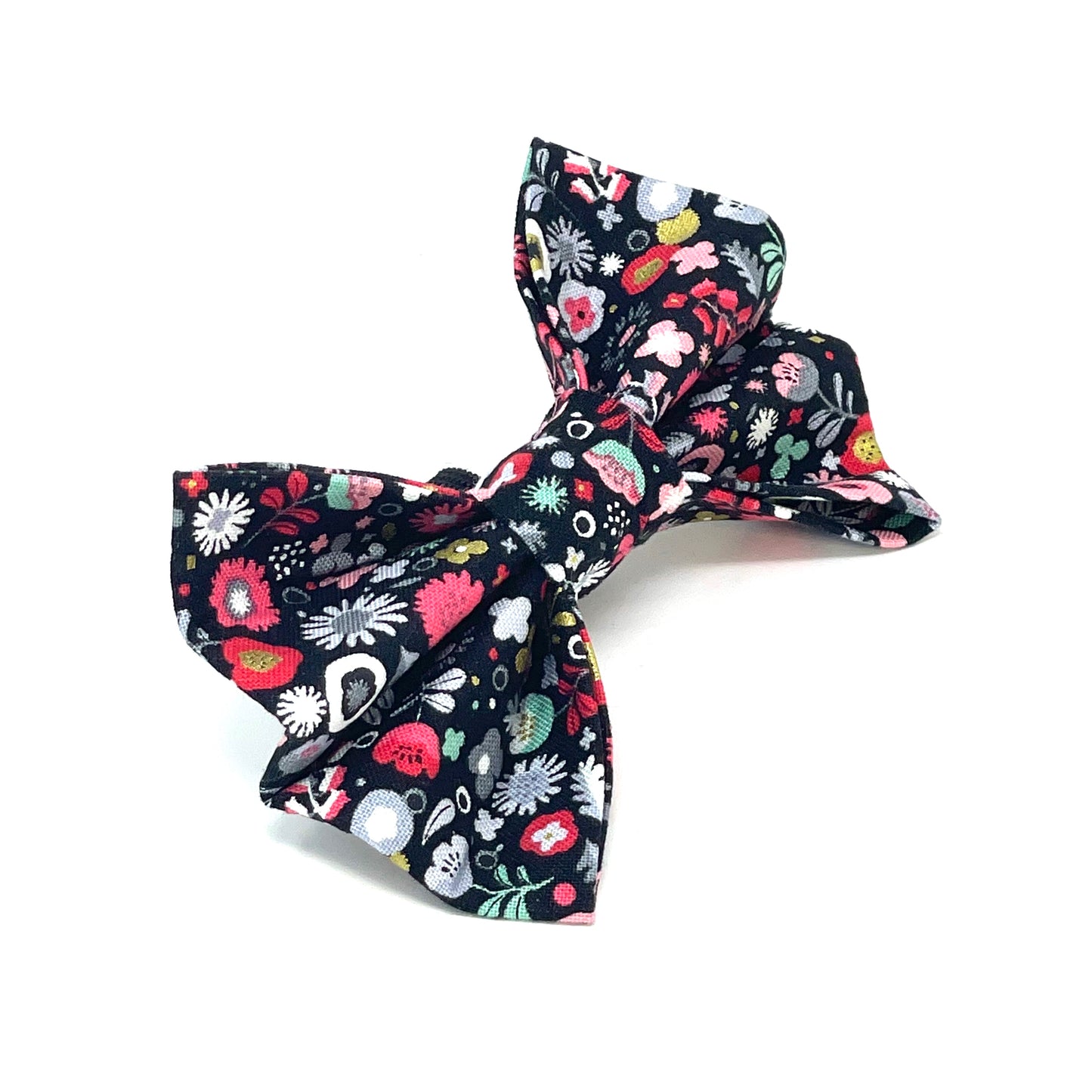 Midnight Bloom Dog Bow