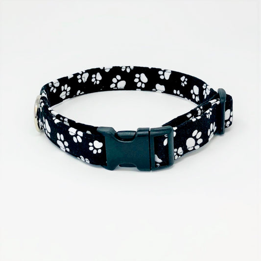 Monochrome Paws Dog Collar