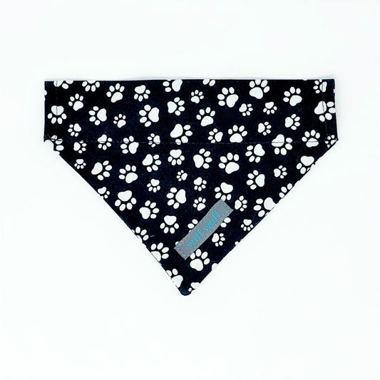 Monochrome Paws Dog Bandana