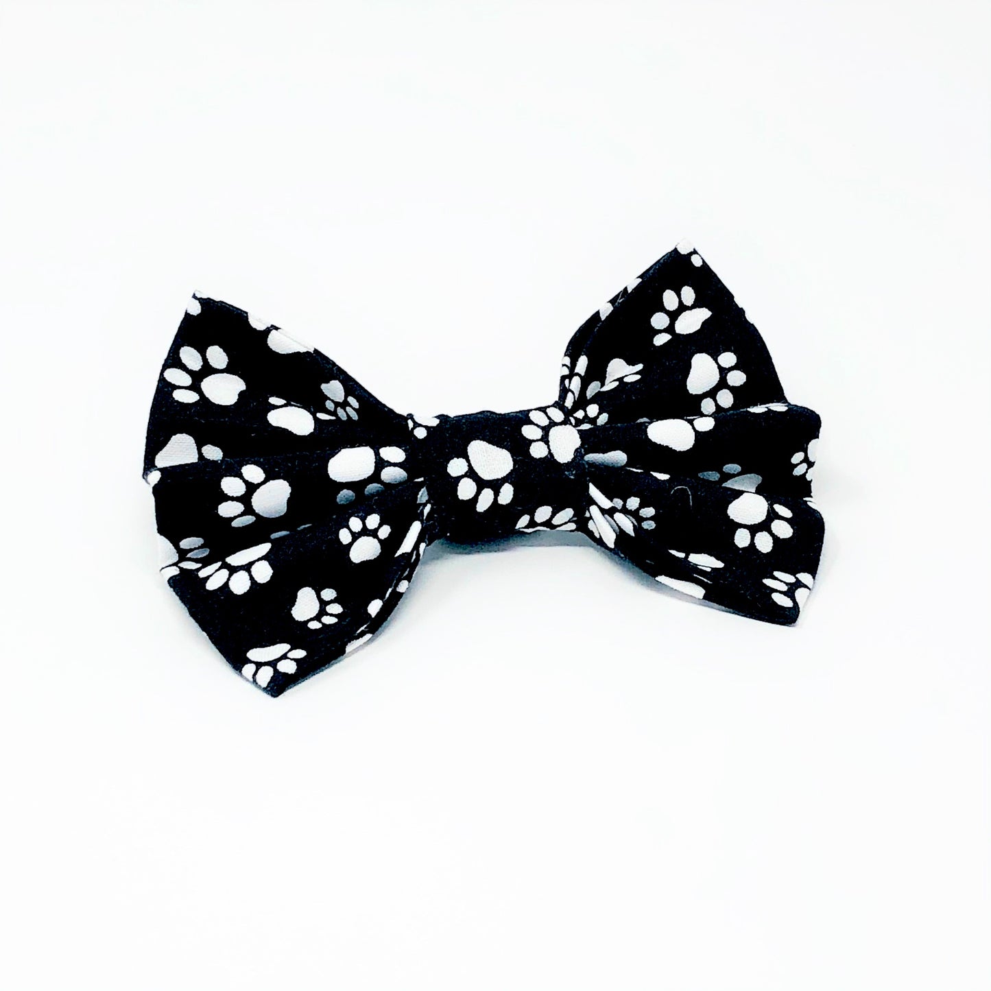 Monochrome Paws Dog Bow