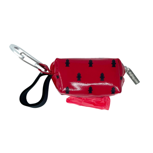 Poo Bag Dispenser - Red Fire Hydrant