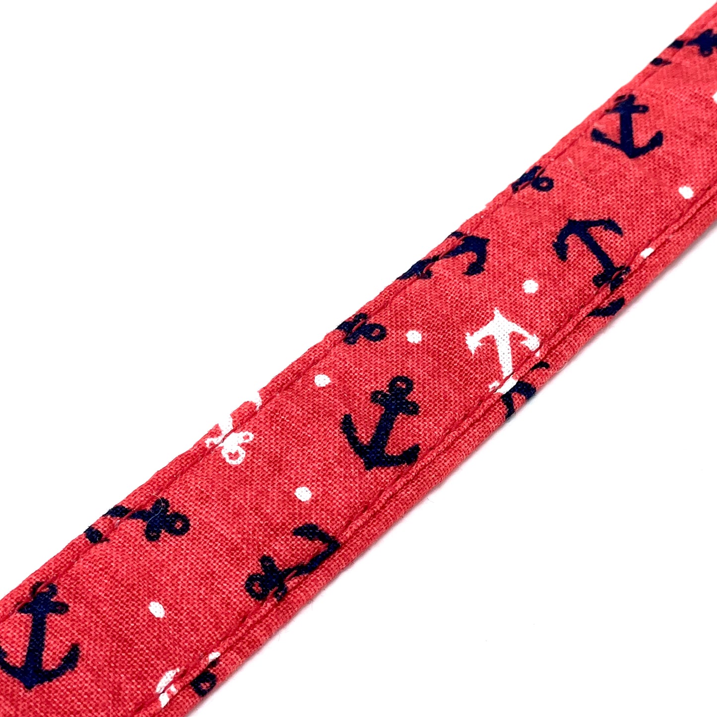 Sail Away Red Dog Collar