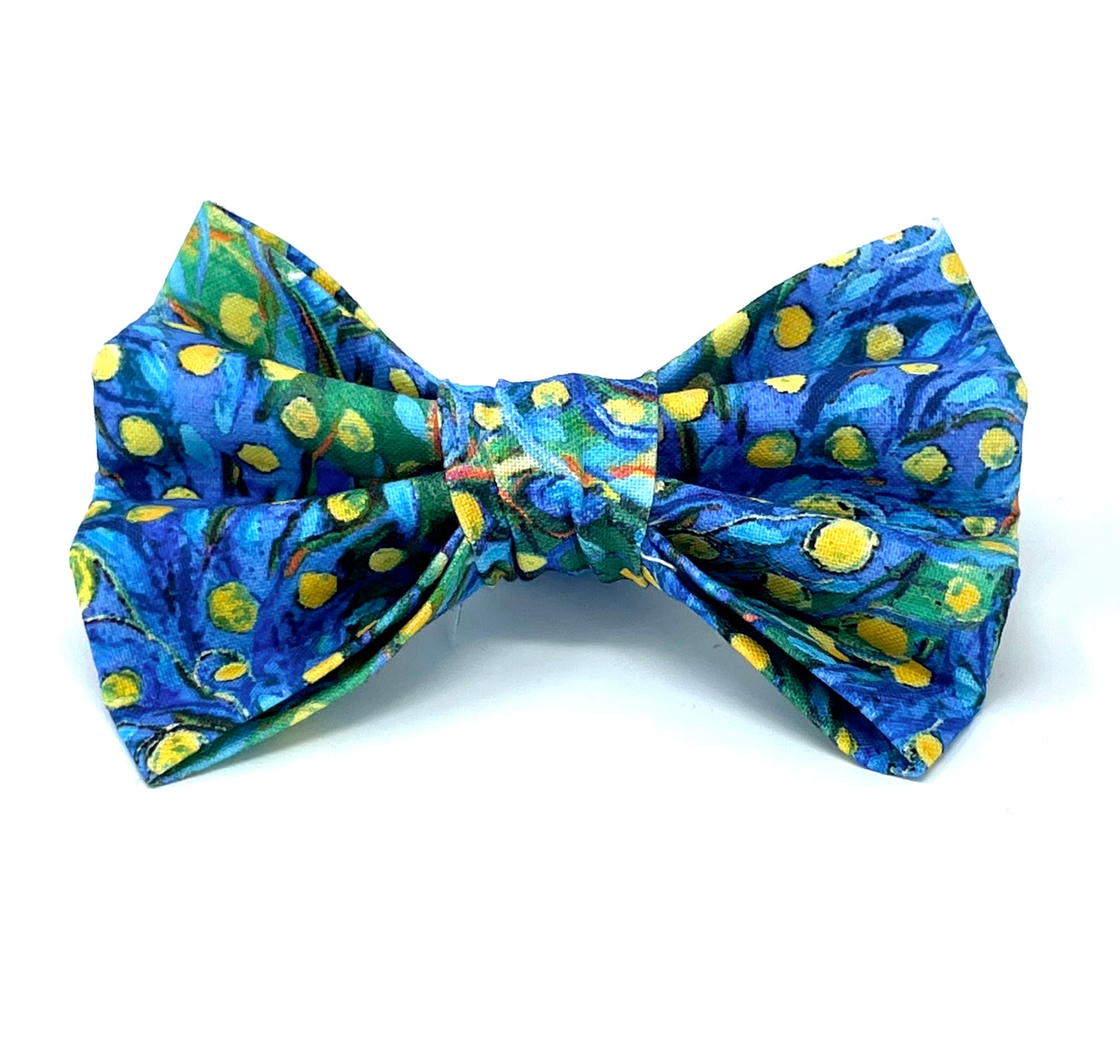 Van Gogh Dog Bow - Blue