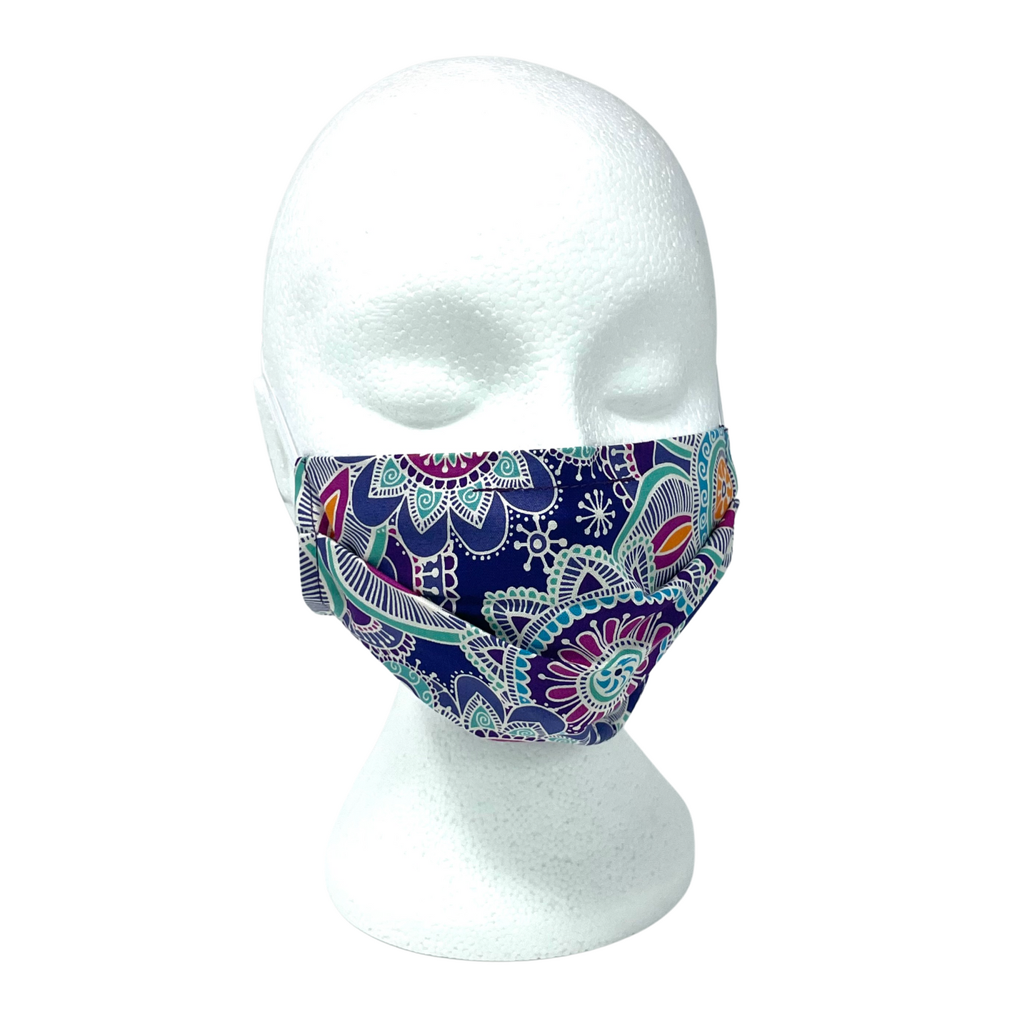 Passion Flower Pleated Face Mask