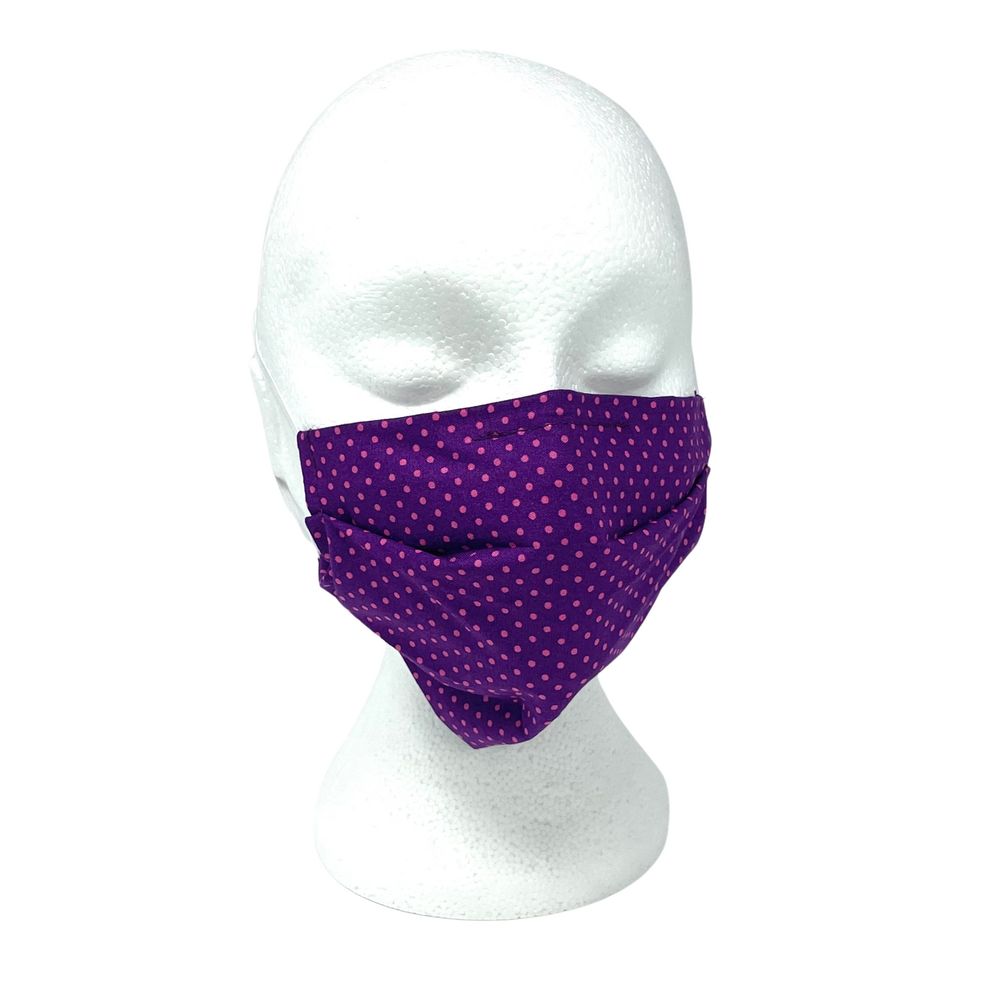 Polka Dot Purple Face Mask