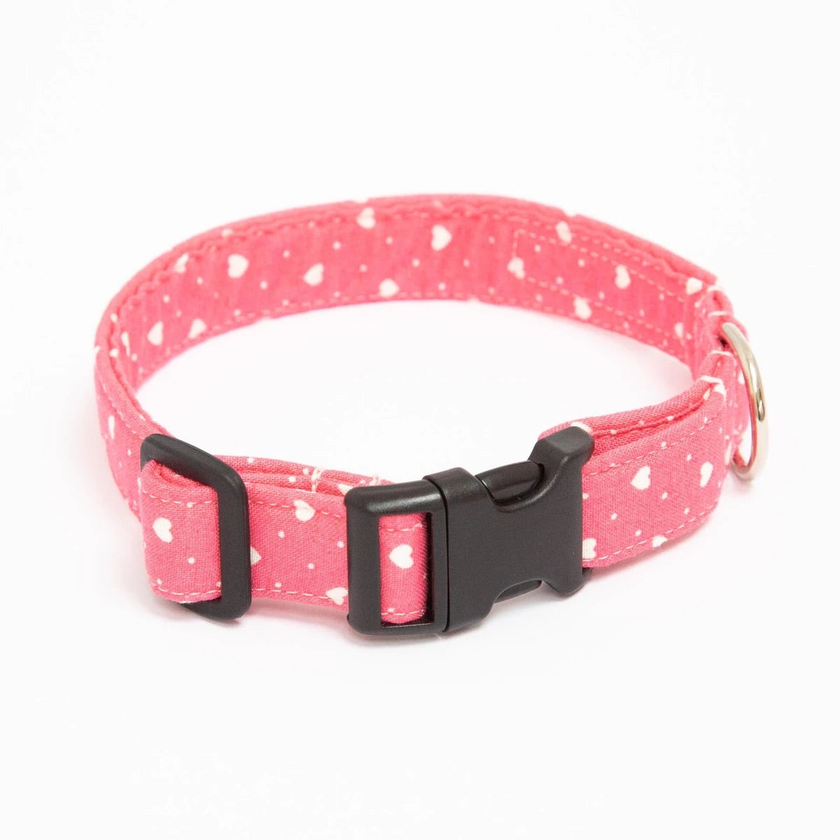 Heartbeat Pink Dog Collar