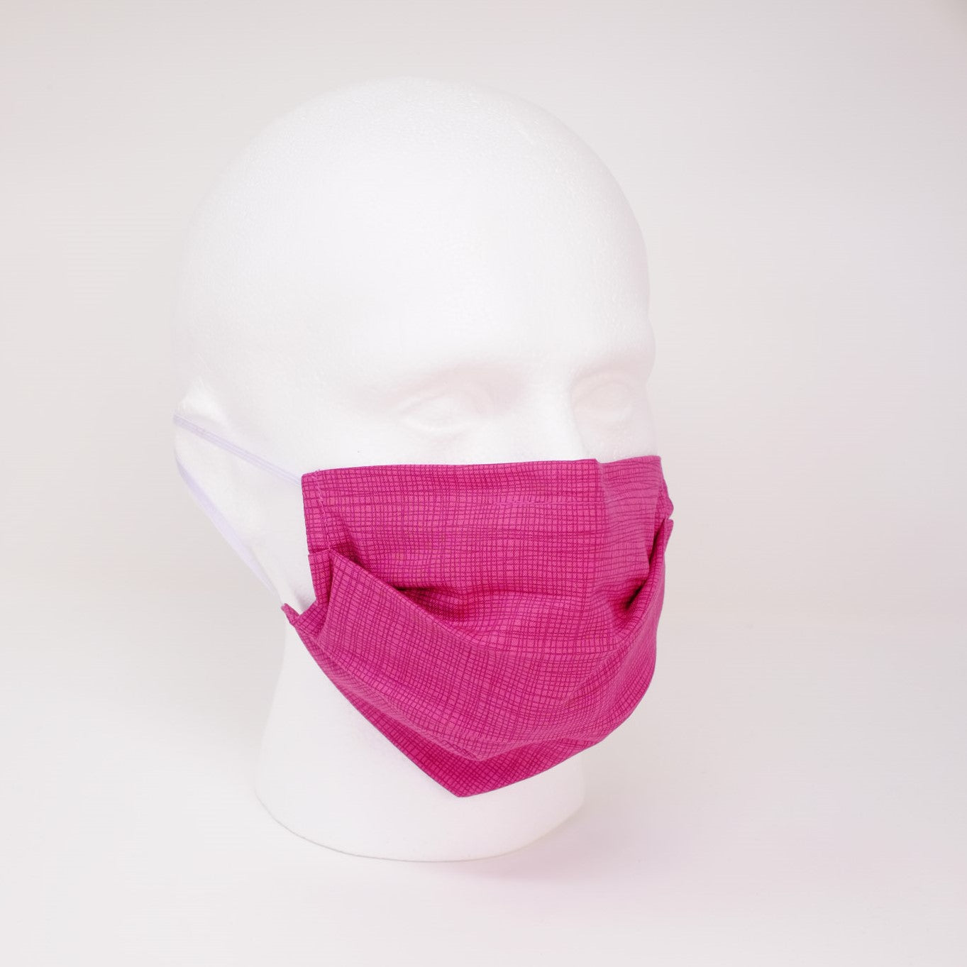 Sketch Pink Pleated Face Mask