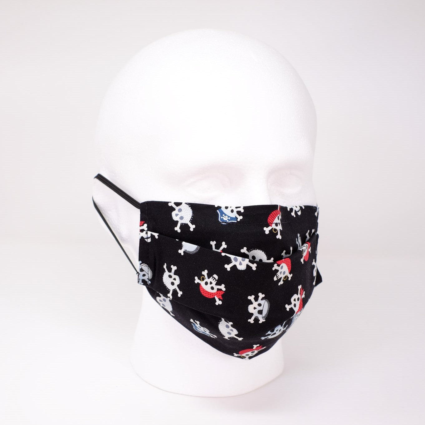 Pirate Skulls Pleated Face Mask