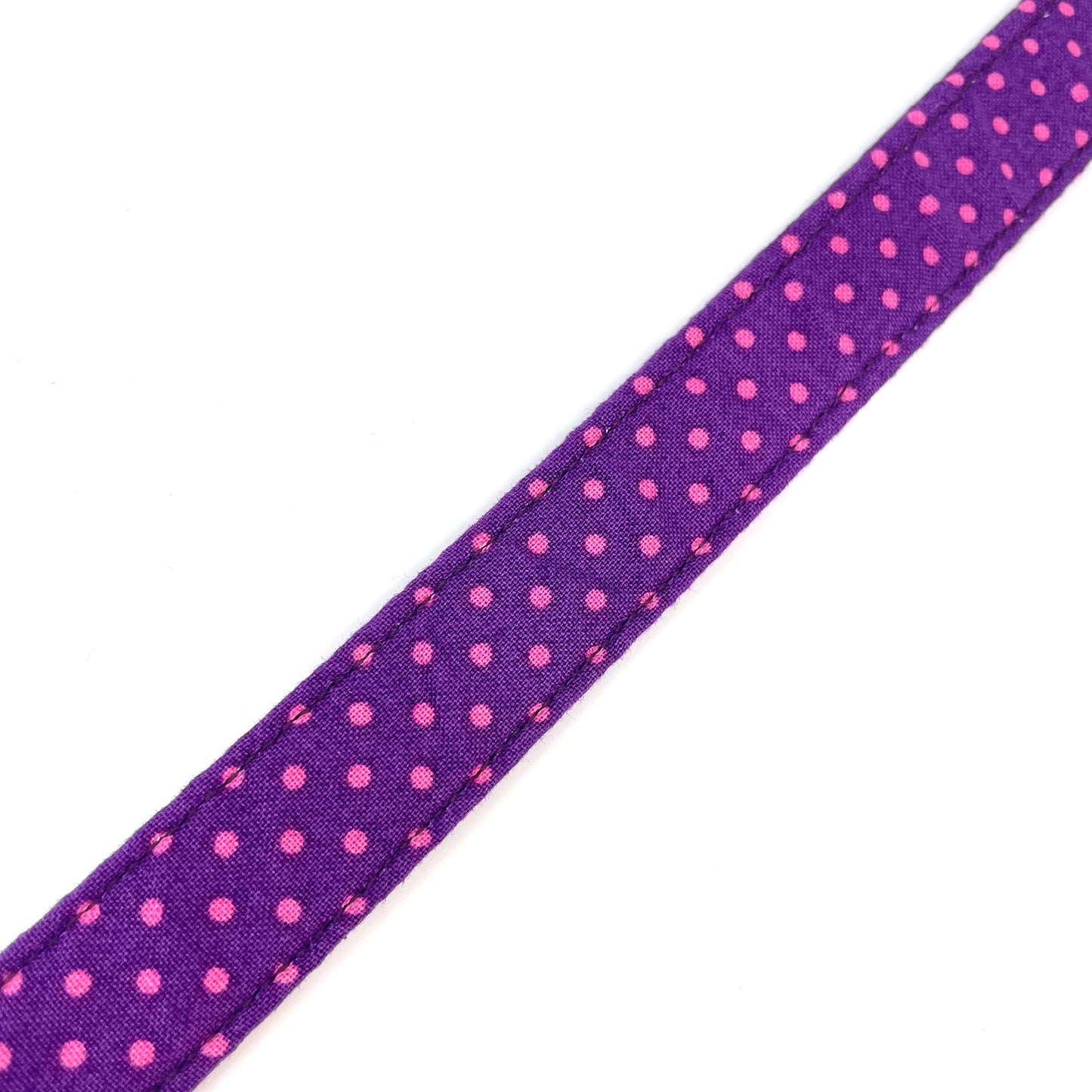 Dot Time Dog Lead - Purple