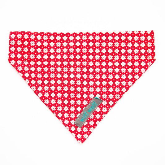 Scandi Winter Red Dog Bandana