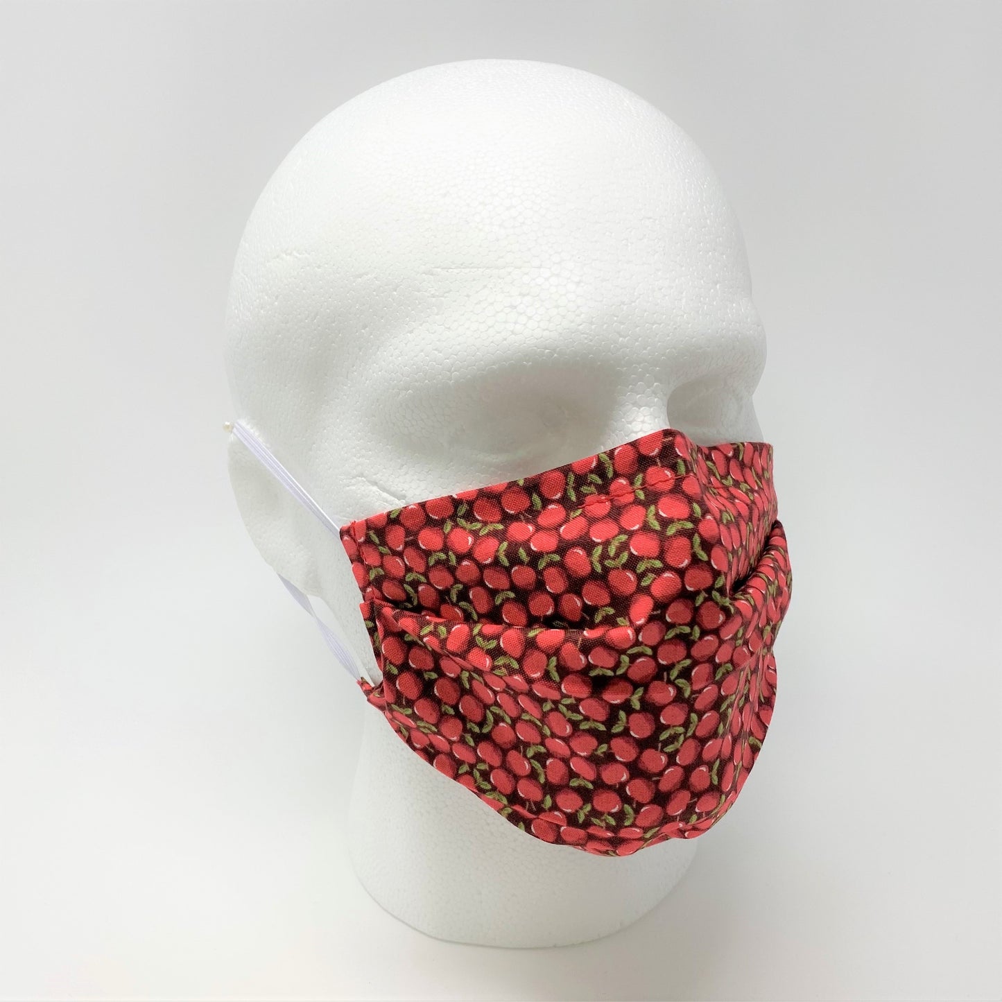 Red Apple Pleated Face Mask