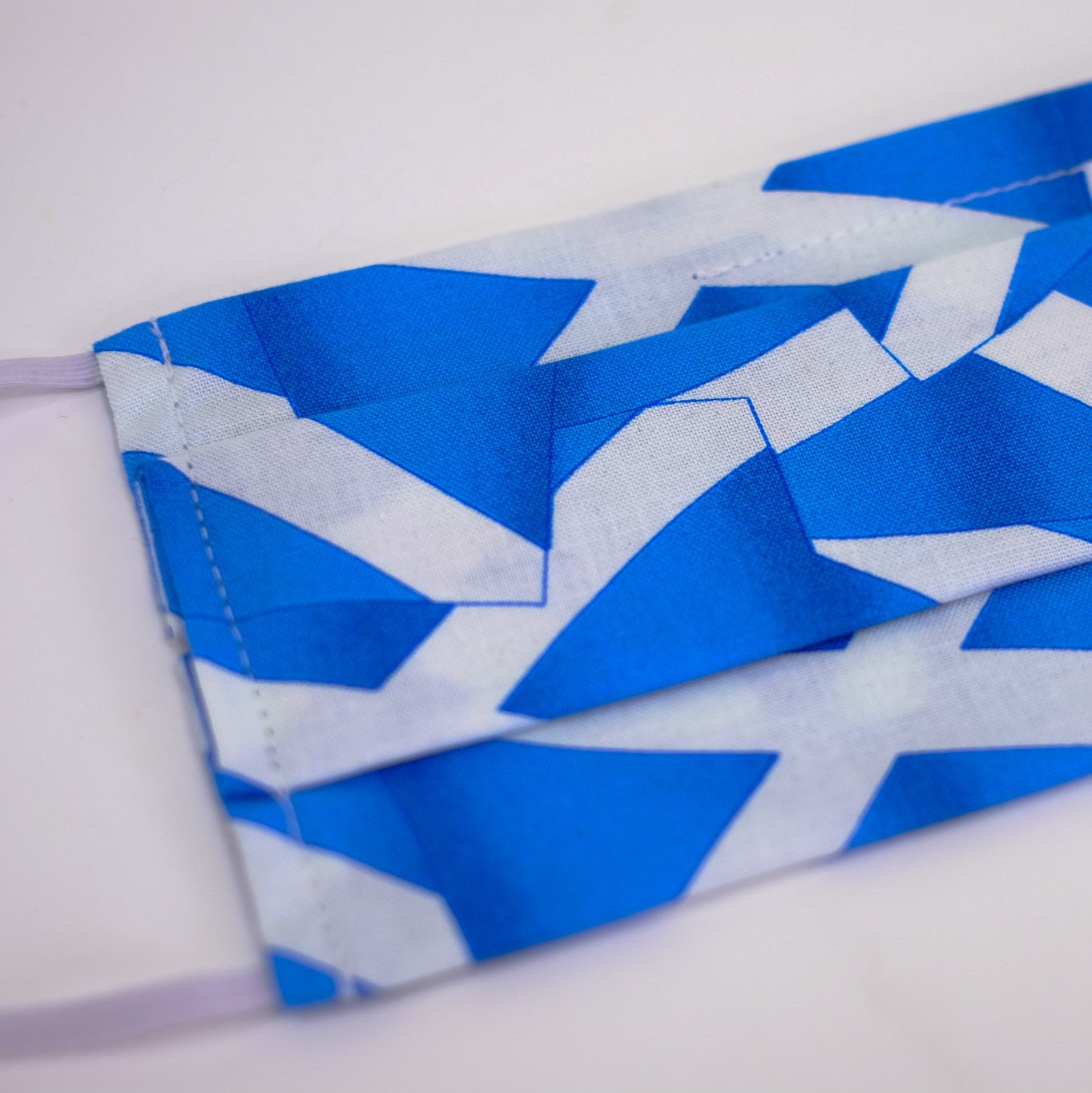 Scottish Flag Pleated Face Mask