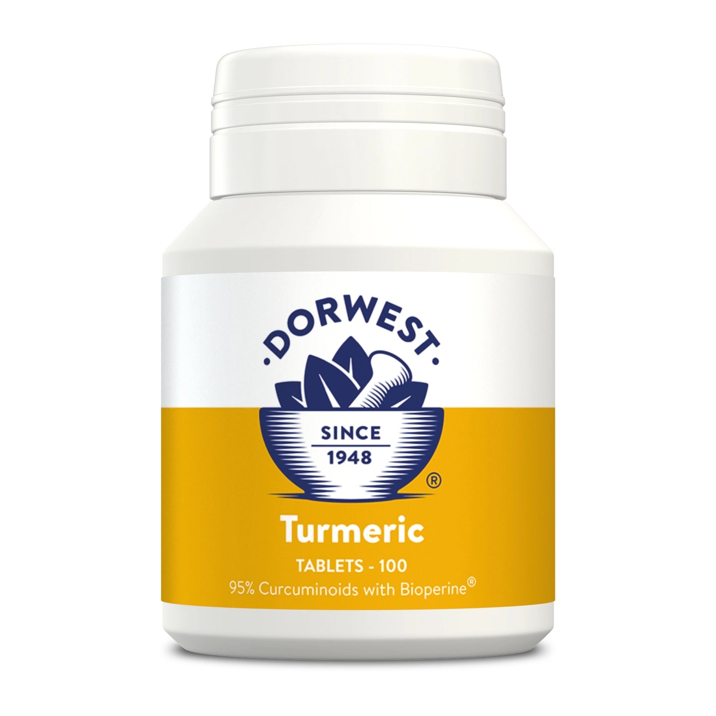 Dorwest Tumeric Tablets for Dogs & Cats - 100 Tablets
