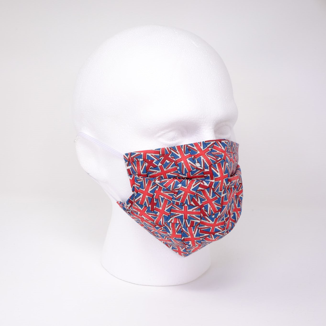 Union Jack Pleated Face Mask