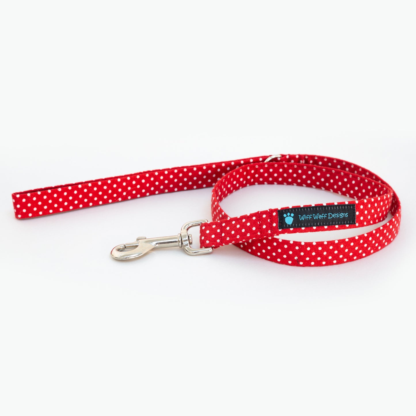 Dot Time Dog Lead - Red