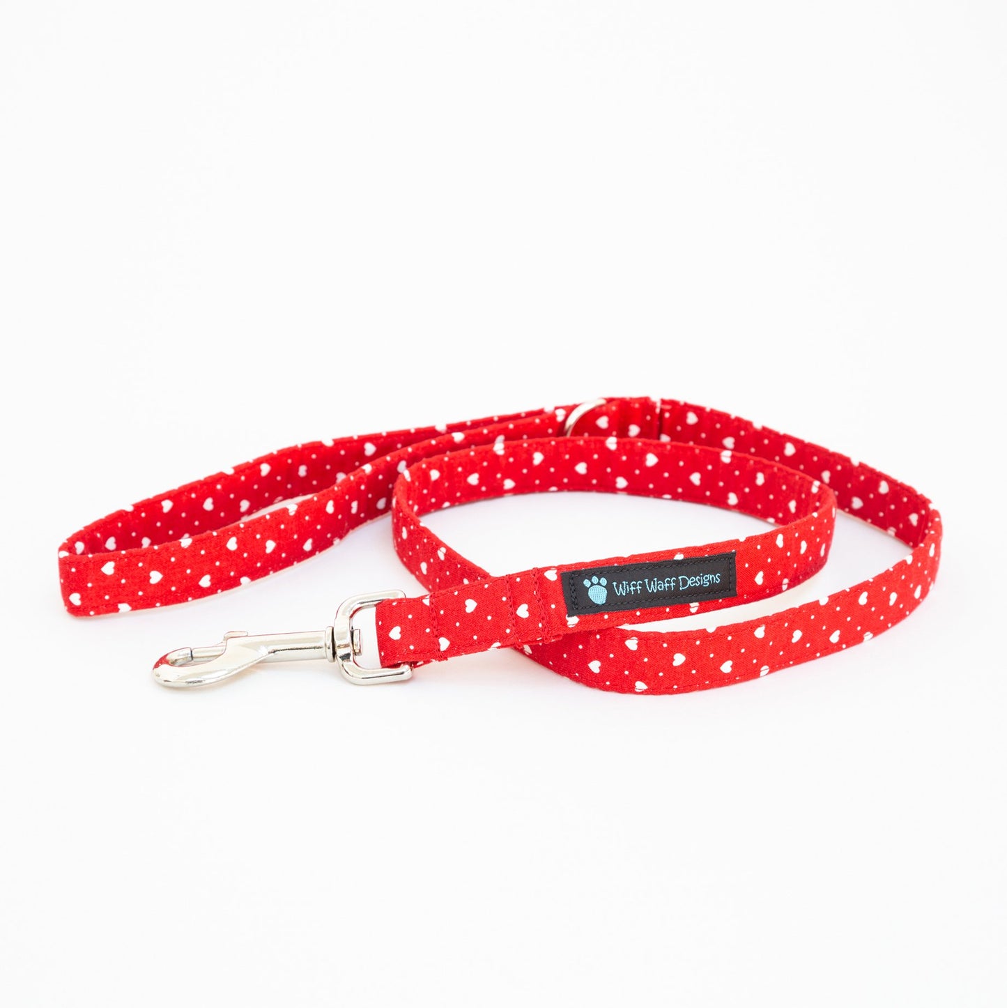 Red Heart Beat Dog Lead