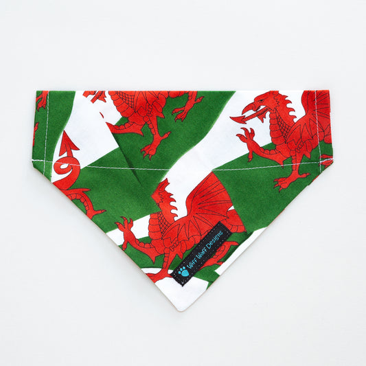Welsh Flag Dog Bandana